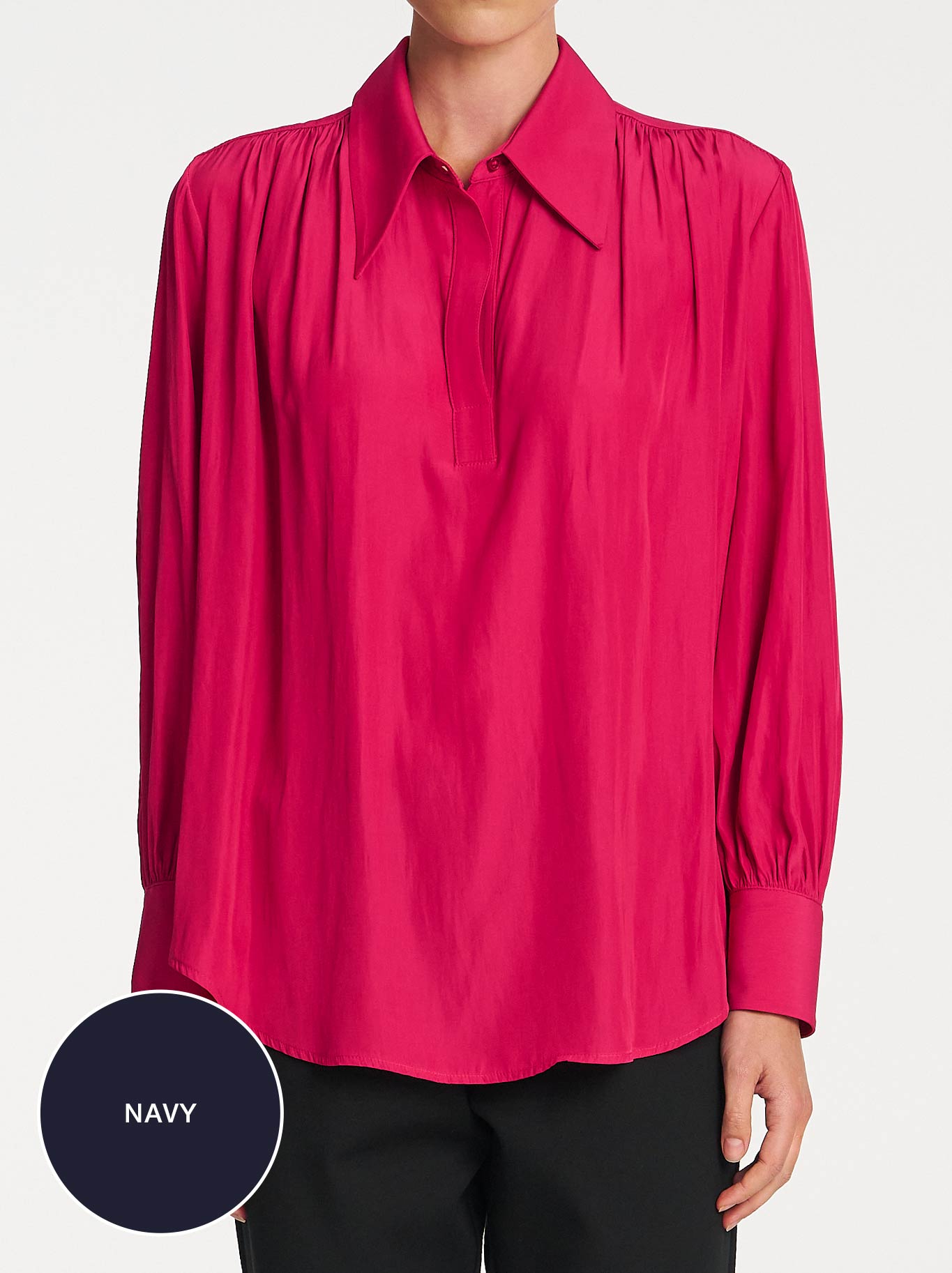MELA PURDIE GATHERED BLOUSE