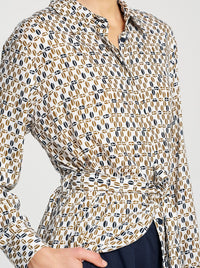 MELA PURDIE TIE SHIRT DRESS