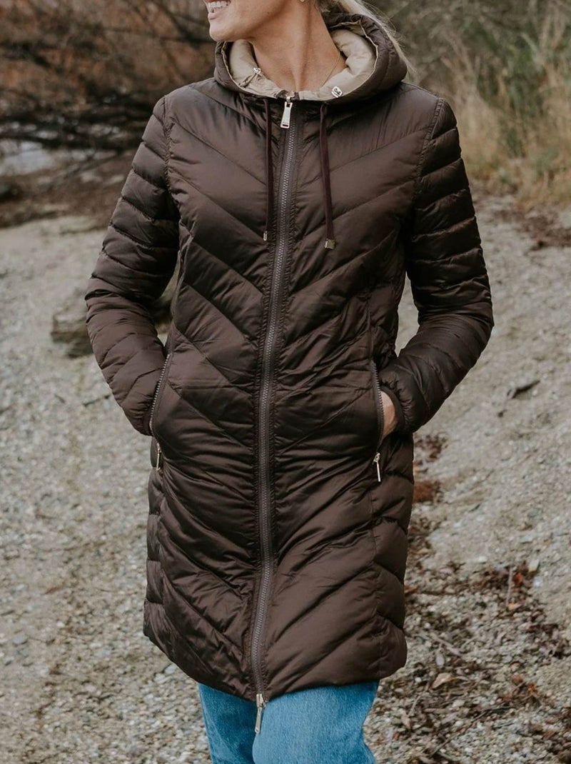 MOKE ARNIE REVERSIBLE PUFFER DOWN COAT