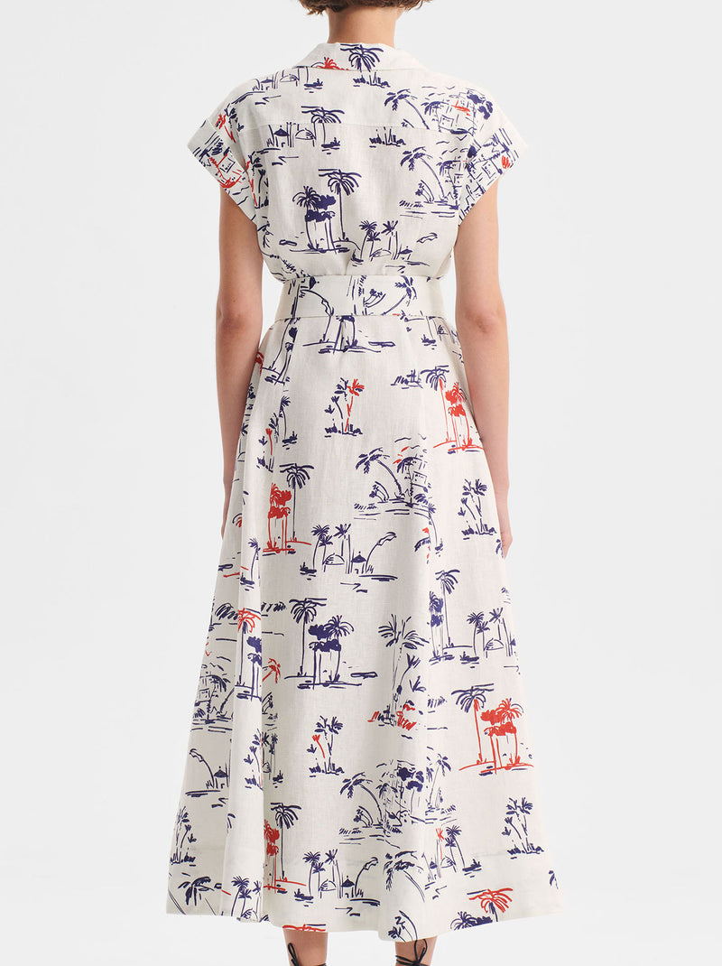 MORRISON CAPRI LINEN SHIRT DRESS