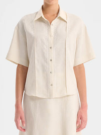 MORRISON MAISEY LINEN SHORT SLEEVE SHIRT