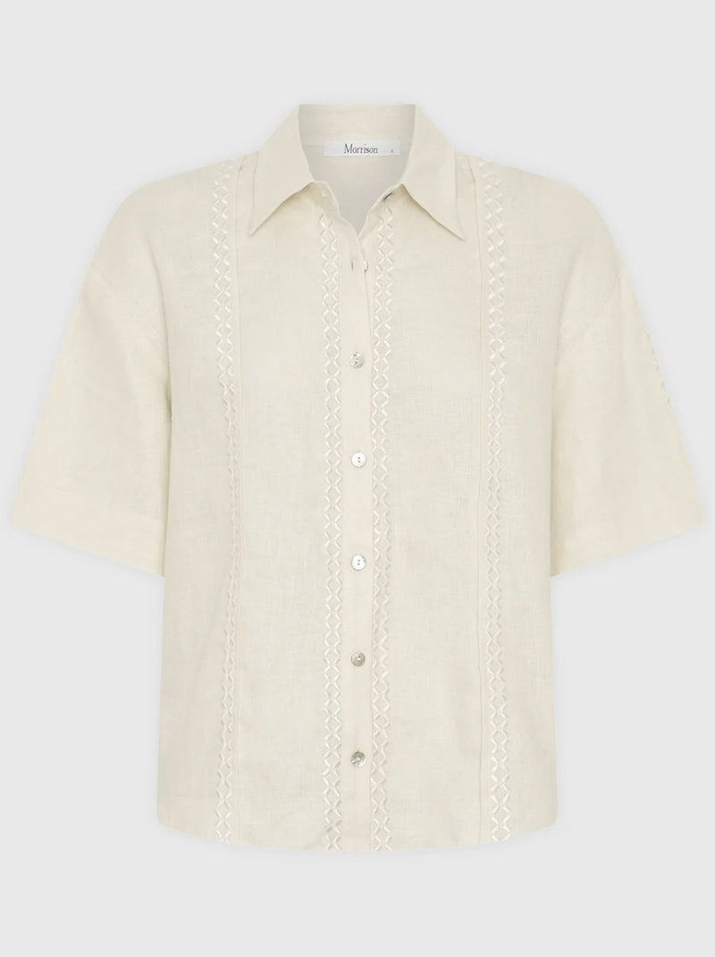 MORRISON MAISEY LINEN SHORT SLEEVE SHIRT