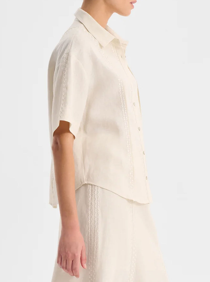 MORRISON MAISEY LINEN SHORT SLEEVE SHIRT