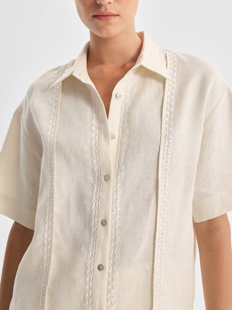 MORRISON MAISEY LINEN SHORT SLEEVE SHIRT