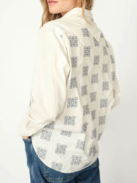 MOS MOSH WEINA GEO EMBROIDED SHIRT