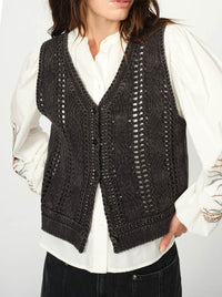 MOS MOSH ALBANJU KNIT LACE VEST