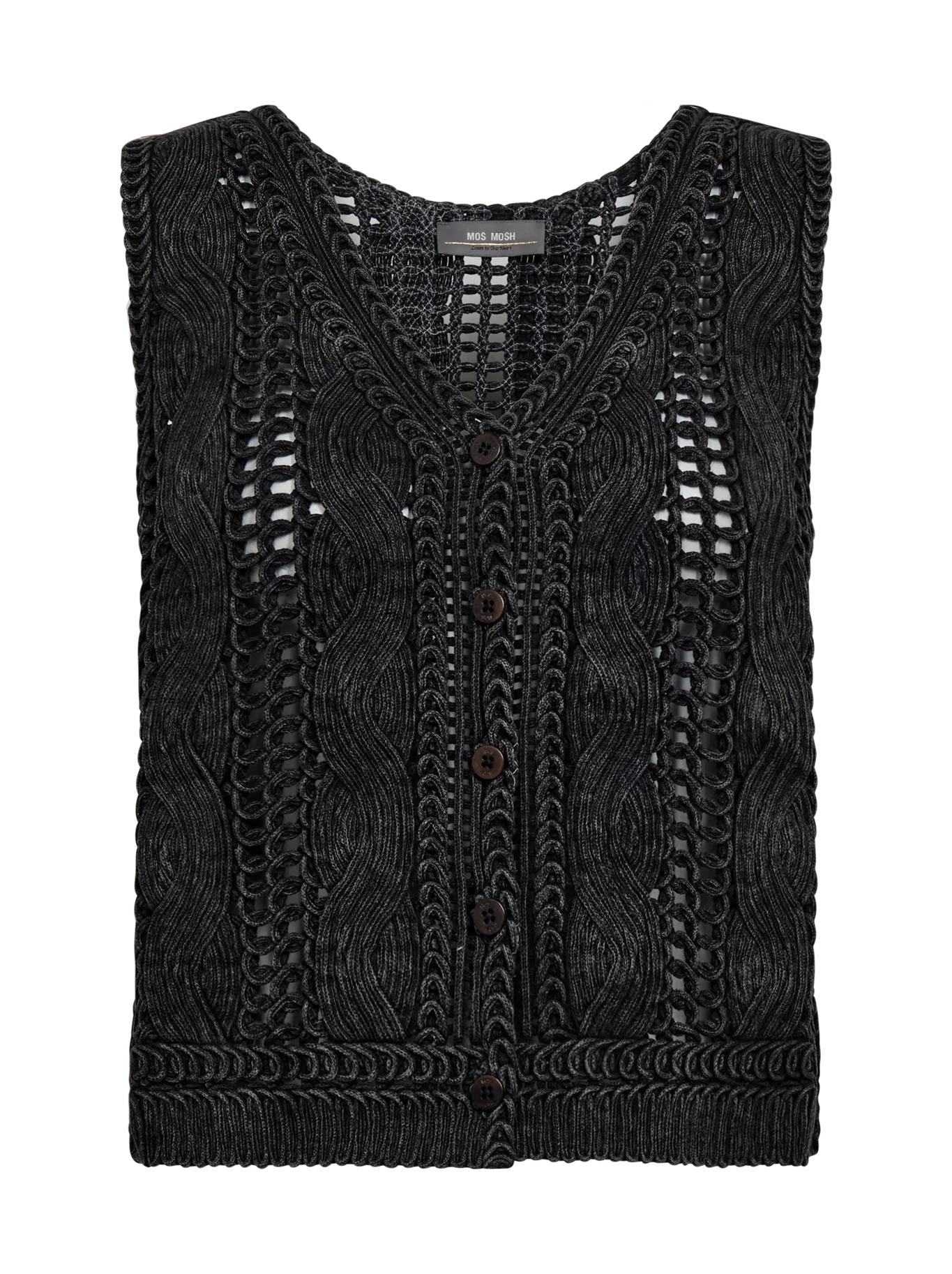 MOS MOSH ALBANJU KNIT LACE VEST
