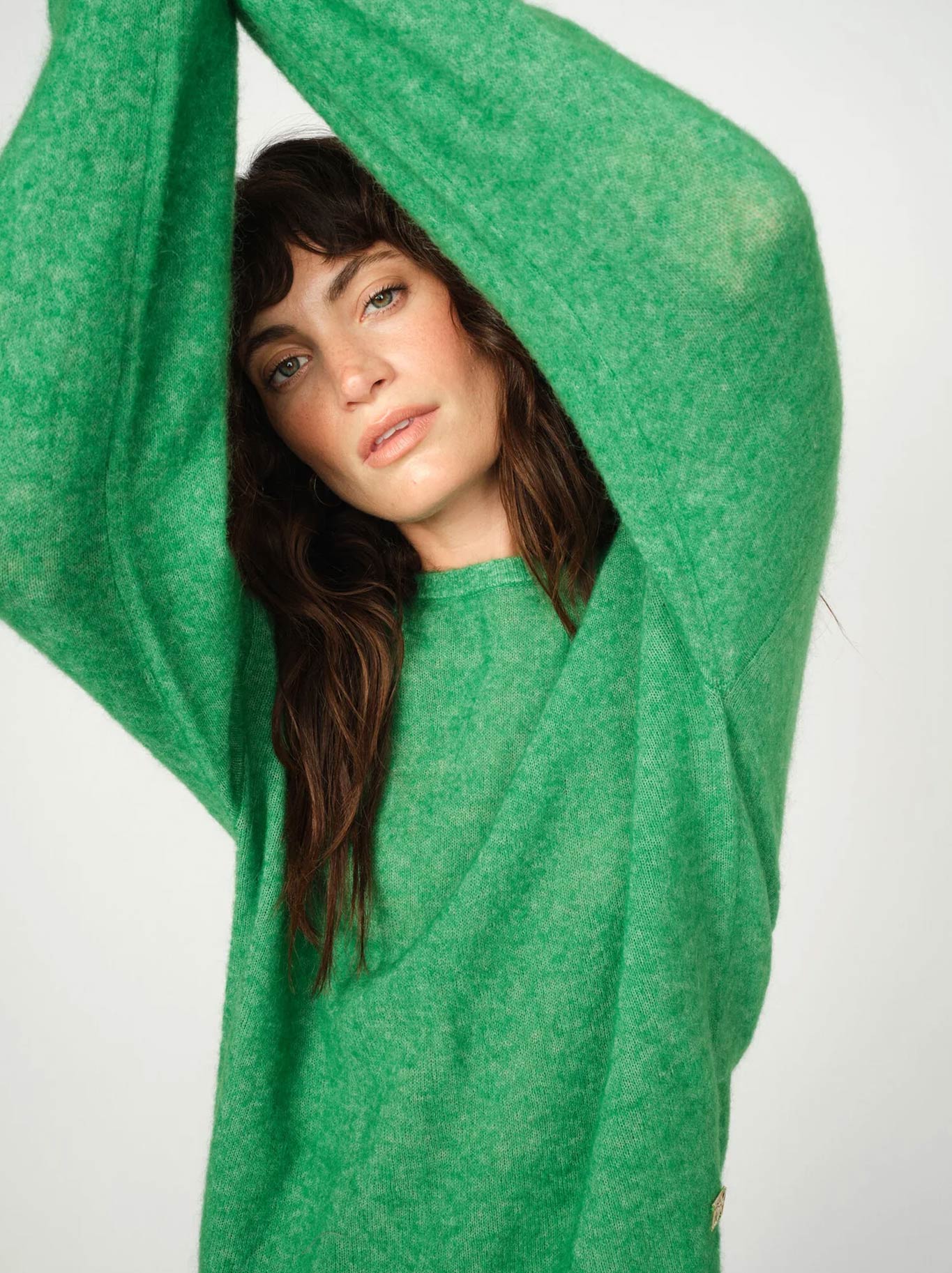 MOS MOSH MAPE O-NECK KNIT