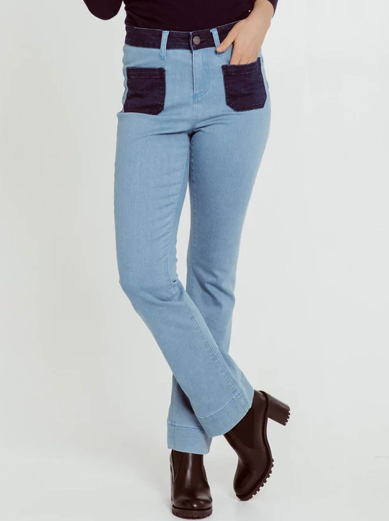 NEW LONDON FLEET TWO TONE DENIM JEAN