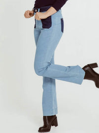 NEW LONDON FLEET TWO TONE DENIM JEAN
