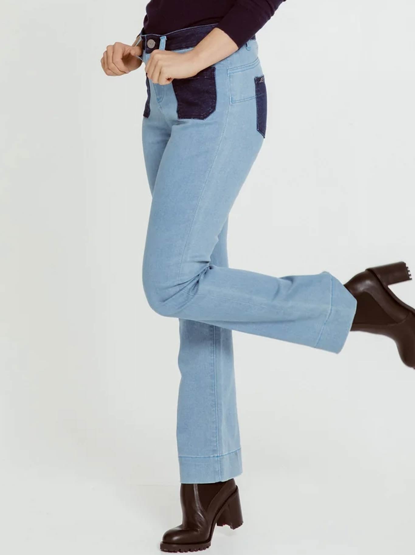 NEW LONDON FLEET TWO TONE DENIM JEAN