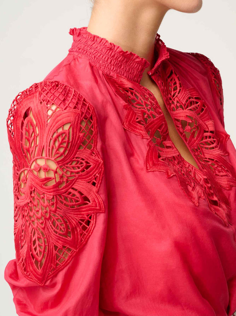 ONCE WAS OLEANDER BLOUSE