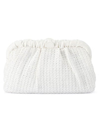 OLGA BERG AMALIA WOVEN CLUTCH