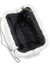 OLGA BERG AMALIA WOVEN CLUTCH