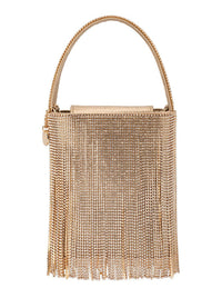 OLGA BERG BILLIE CRYSTAL FRINGE BAG