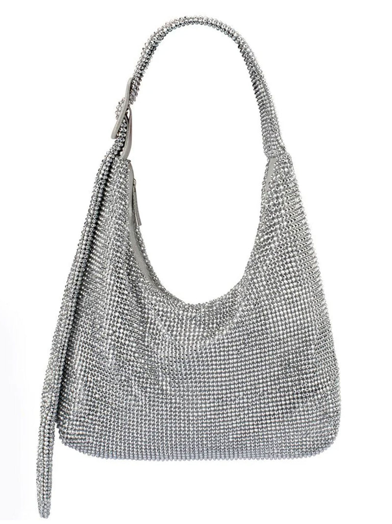 OLGA BERG CALYPSO CRYSTAL MESH BAG
