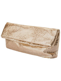 OLGA BERG CLEM OERSIZED MESH CLUTCH