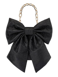 OLGA BERG DREW CRYSTAL BOW BAG