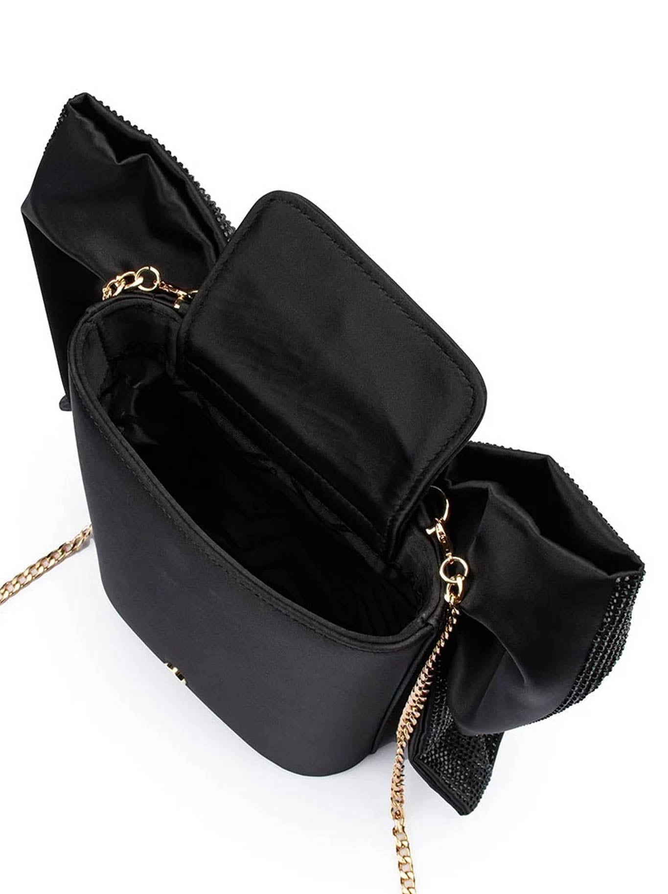OLGA BERG DREW CRYSTAL BOW BAG