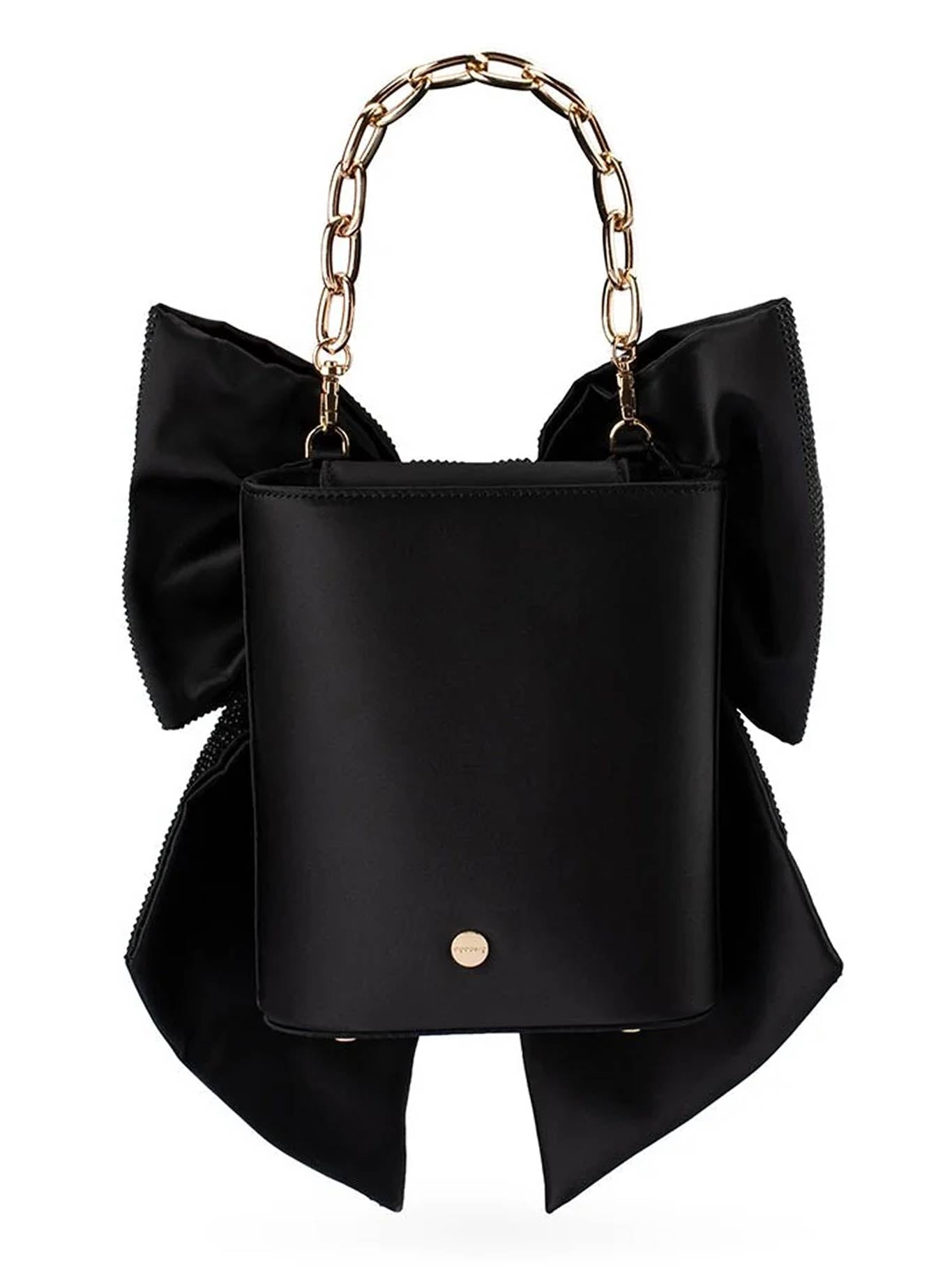 OLGA BERG DREW CRYSTAL BOW BAG