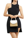 OLGA BERG ELLE WICKER BAG