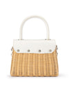 OLGA BERG ELLE WICKER BAG