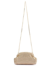 OLGA BERG EVERLY HAND WOVEN CLUTCH