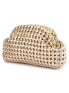 OLGA BERG EVERLY HAND WOVEN CLUTCH