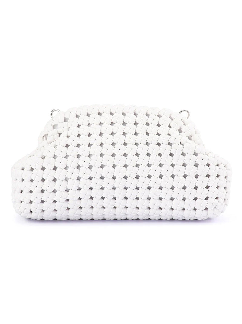 OLGA BERG EVERLY HAND WOVEN CLUTCH