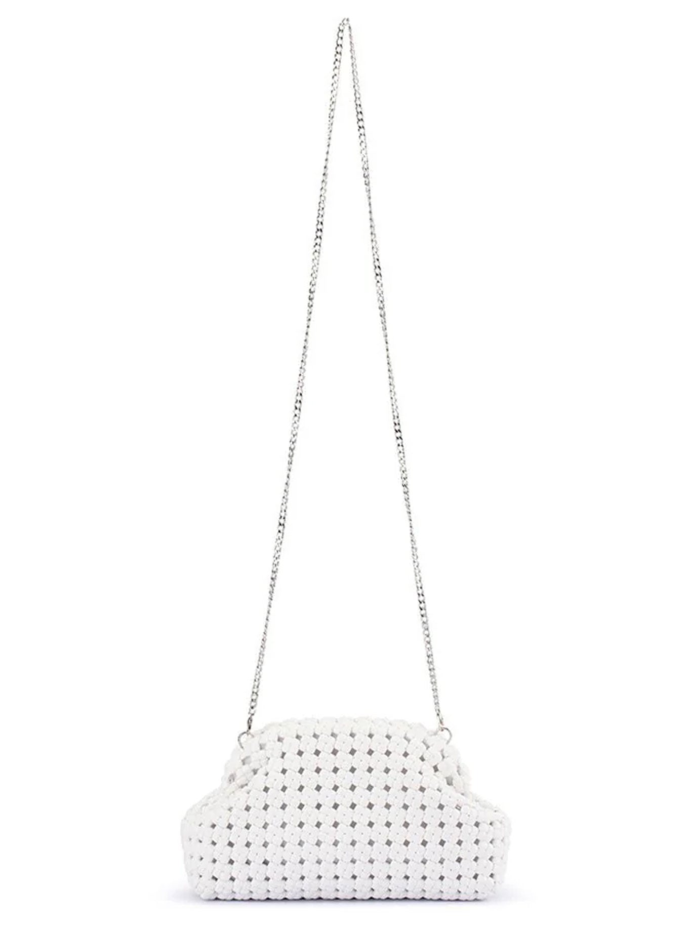 OLGA BERG EVERLY HAND WOVEN CLUTCH