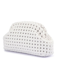 OLGA BERG EVERLY HAND WOVEN CLUTCH