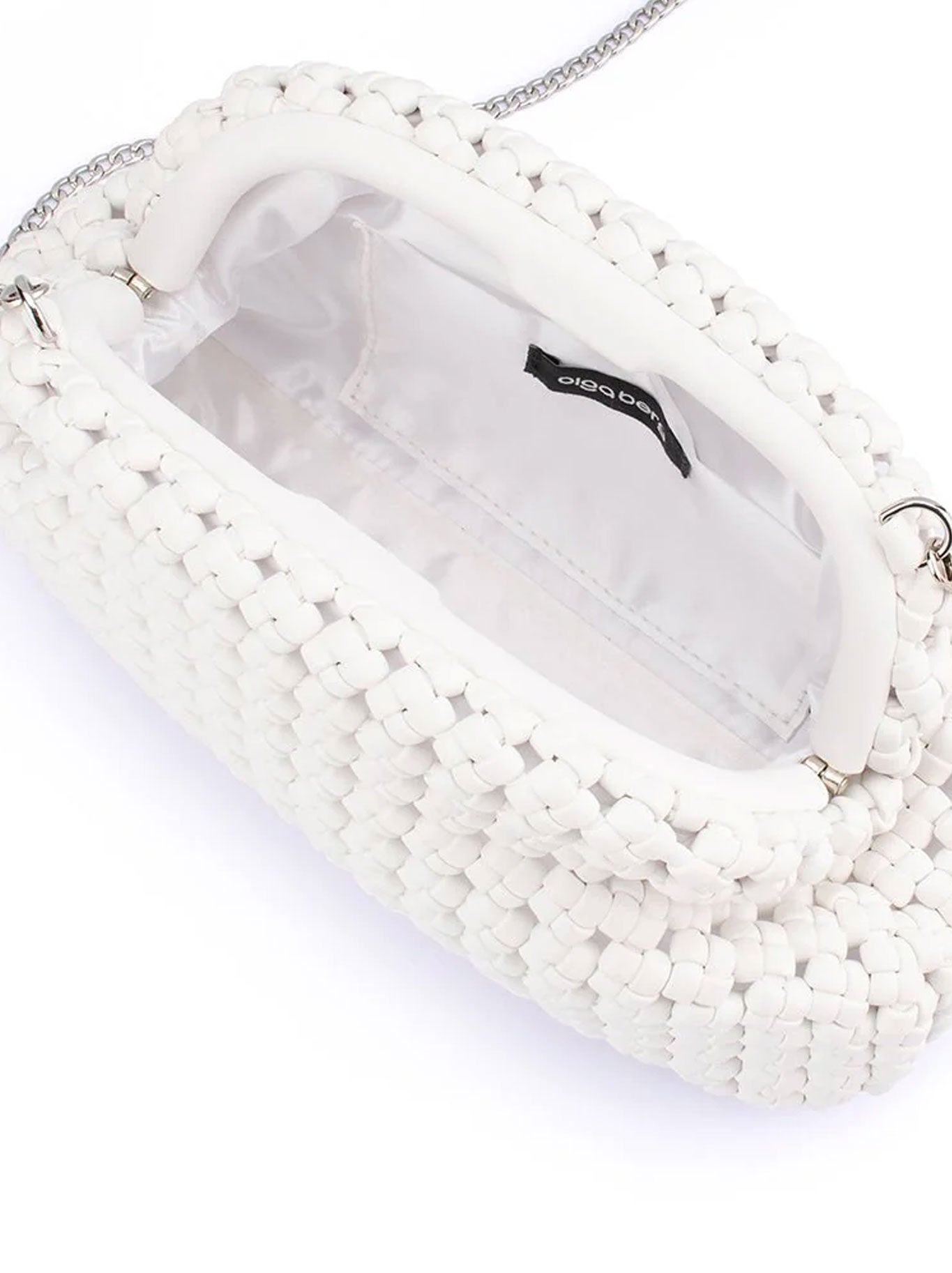 OLGA BERG EVERLY HAND WOVEN CLUTCH