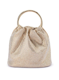 OLGA BERG MABEL CRYSTAL TOP HANDLE BAG