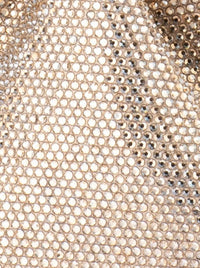 OLGA BERG MABEL CRYSTAL TOP HANDLE BAG