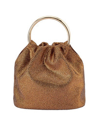 OLGA BERG MABEL CRYSTAL TOP HANDLE BAG
