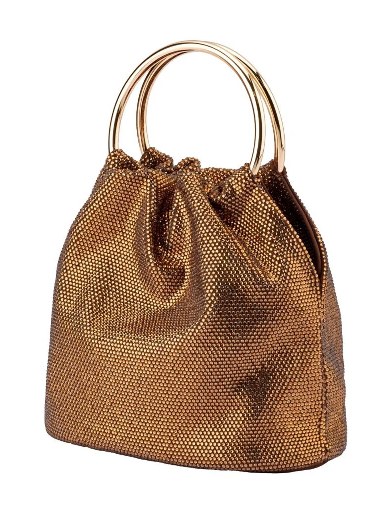 OLGA BERG MABEL CRYSTAL TOP HANDLE BAG