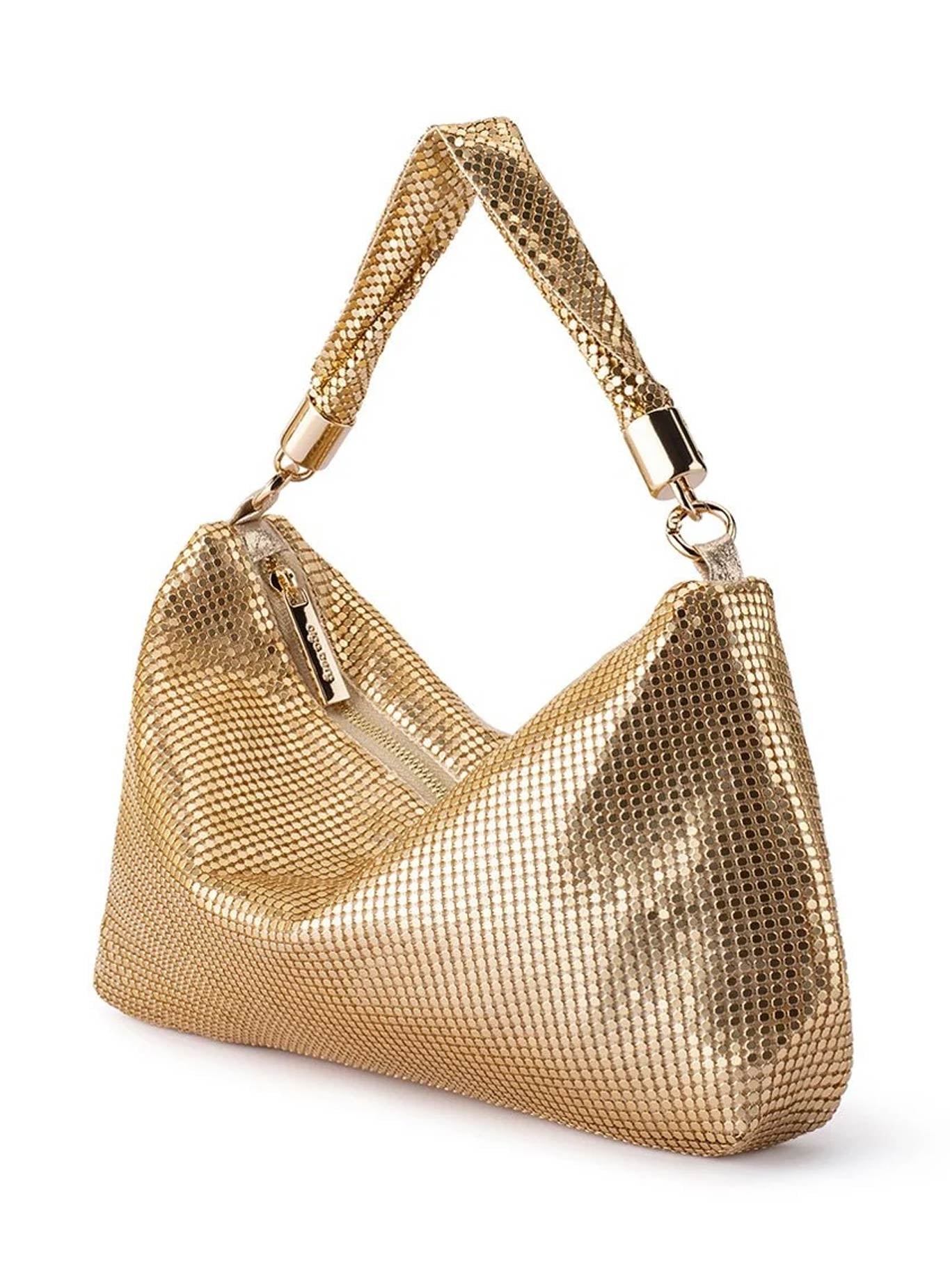 OLGA BERG MARILLA MESH ZIP TOP BAG