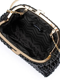 OLGA BERG PAIGE TEXTURED CLUTCH