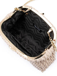 OLGA BERG PAIGE TEXTURED CLUTCH