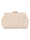 OLGA BERG QUINN WOVEN CLUTCH