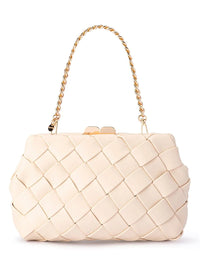 OLGA BERG QUINN WOVEN CLUTCH