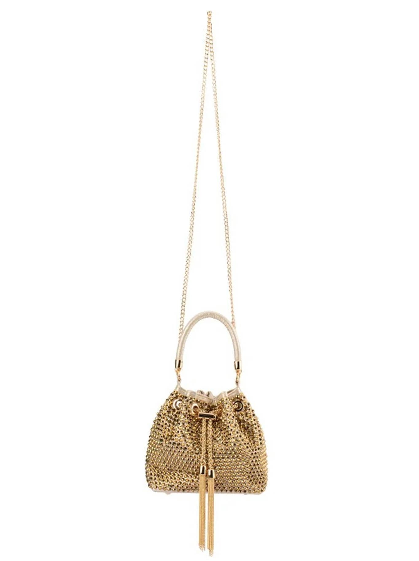 OLGA BERG SANTORINI STUDDED HOTFIX POUCH