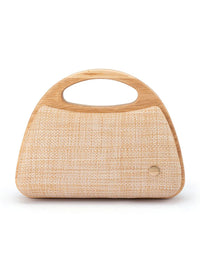OLGA BERG SARAH WOODEN BAG