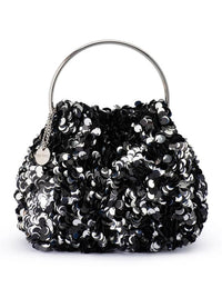 OLGA BERG SHARMA SEQUIN POUCH