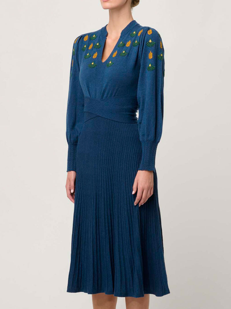 ONCE WAS AMOR BELTED KNIT DRESS