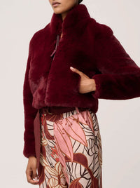 ONCE WAS DAWN FAUX FUR JACKET