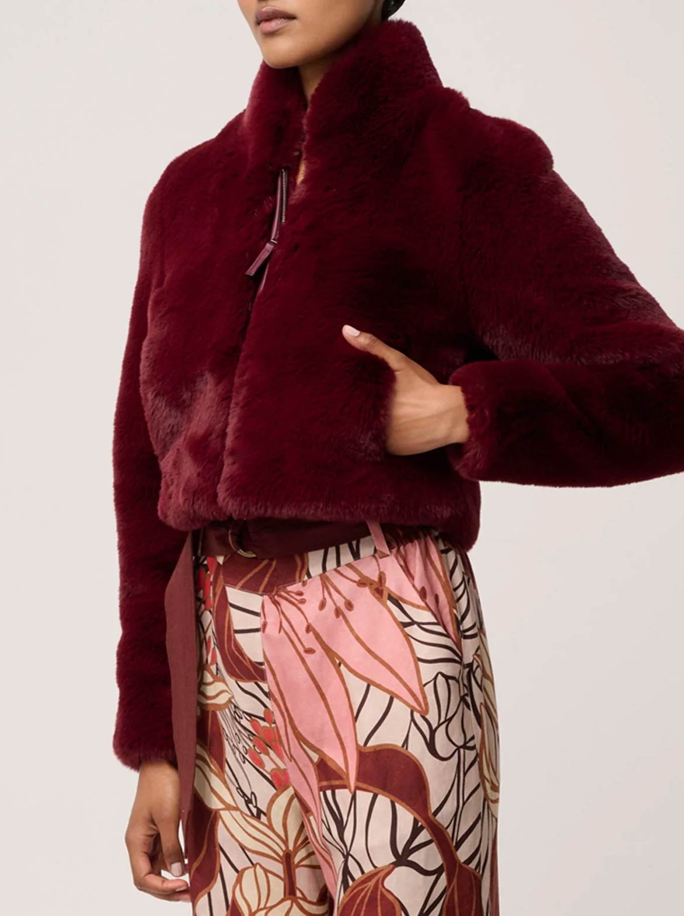 ONCE WAS DAWN FAUX FUR JACKET