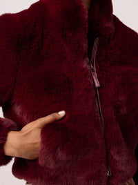 ONCE WAS DAWN FAUX FUR JACKET