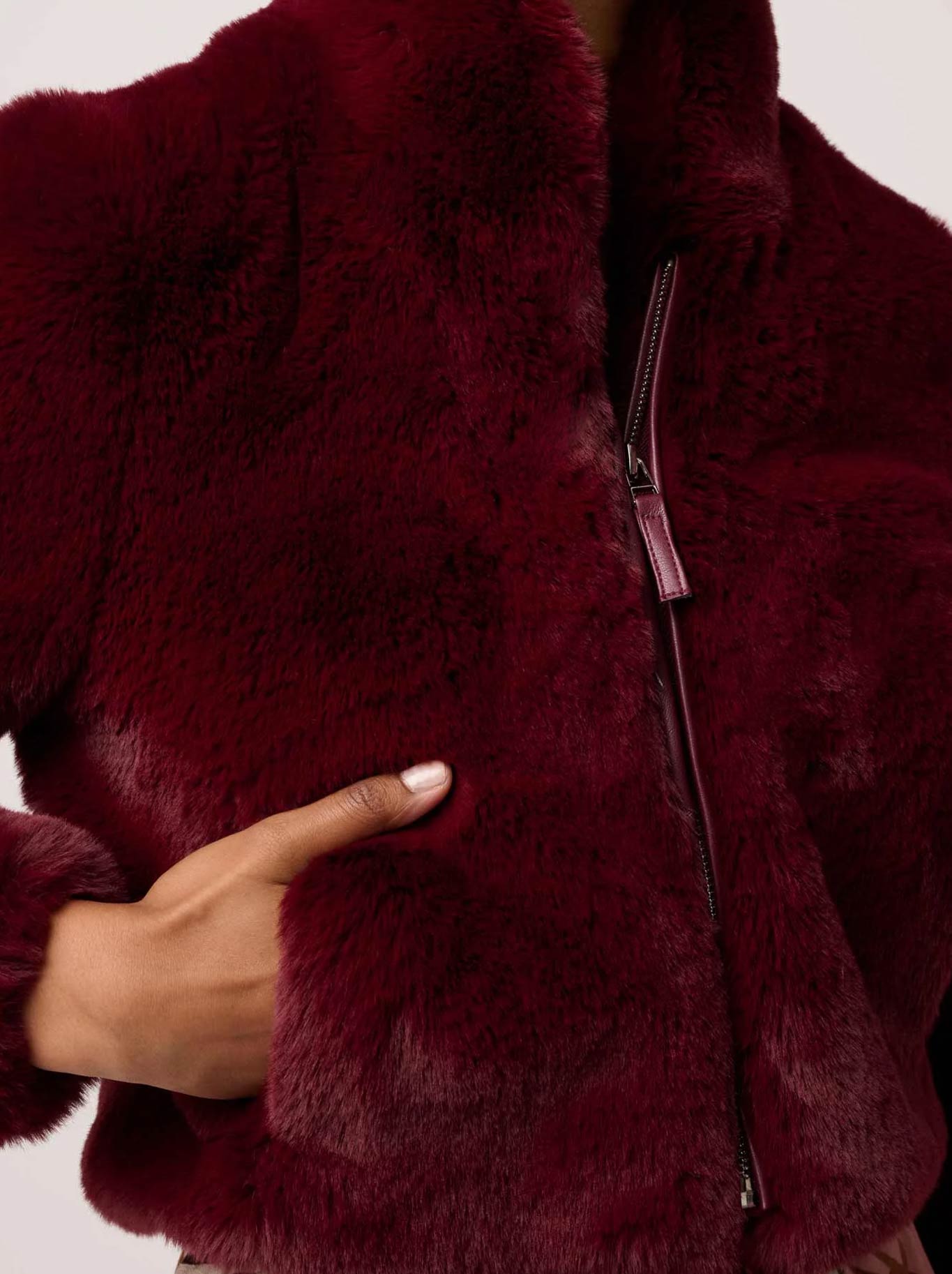 ONCE WAS DAWN FAUX FUR JACKET