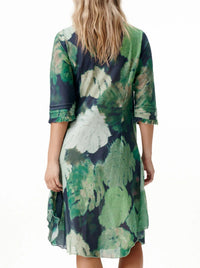 ONE SEASON MONSTERA NIGHT MIDDY POPPY DRESS